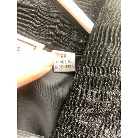 Simonton Says Textured Crinkle Button Down Blazer Jacket with Pockets Size 2X - Picture 3 of 8